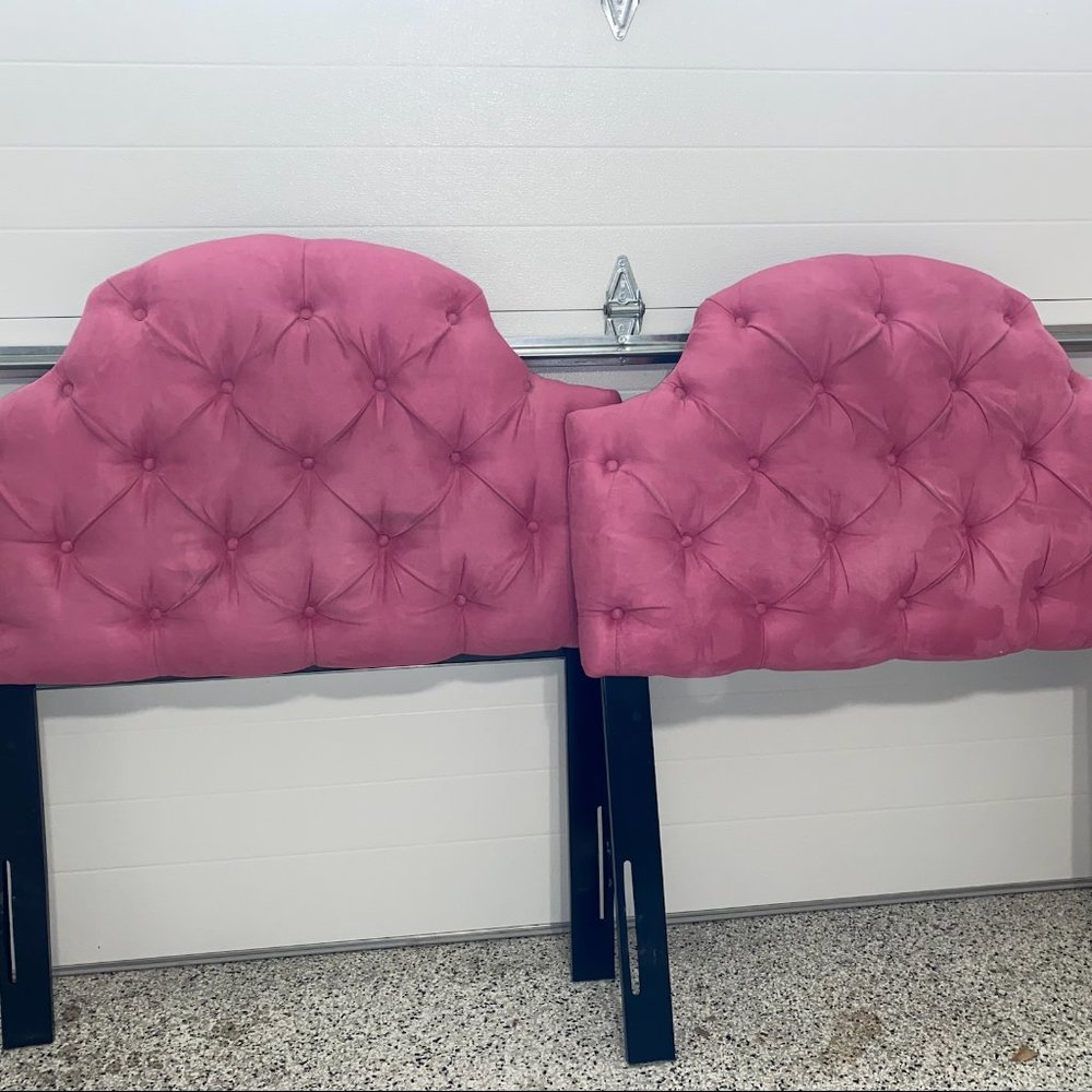 Bright Pink Twin Bed Headboards